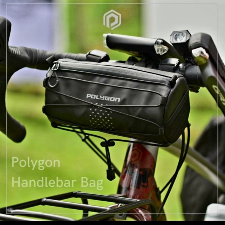 HANDLEBAR BAG POLYGON TAS SEPEDA MTB ROAD BIKE SELI TOURING GRAVEL