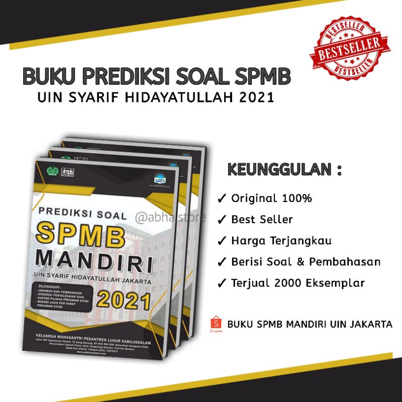 BISA COD - BUKU SPMB MANDIRI UIN JKT 2021