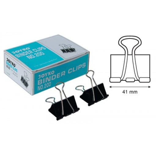 

Binder Clips JOYKO No. 200 Isi 12 pcs | Klip Binder