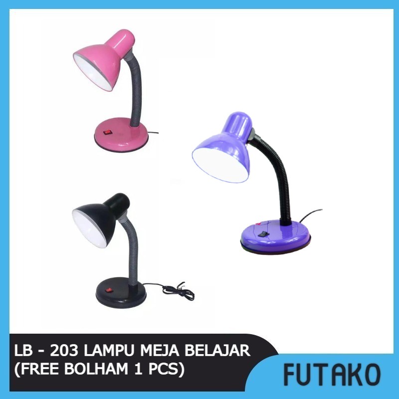 FUTAKO LB-203 Lampu Meja Belajar Leher Flexible