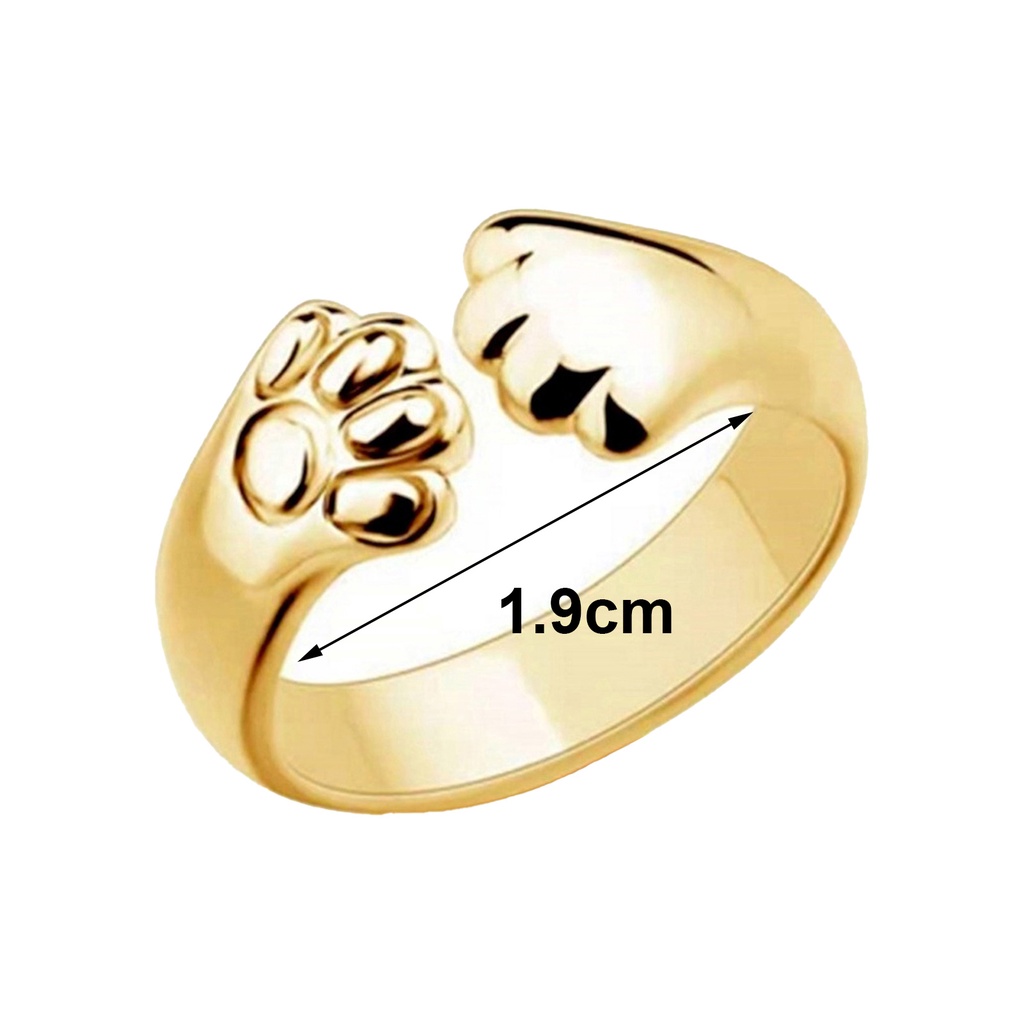 Hu Hu Hu Hu Hu Alat Bantu Pasang Kacamata♡ Cincin Model Terbuka Desain Cakar Adjustable Untuk Wanita