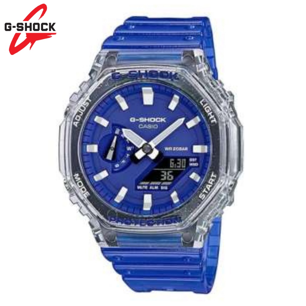 CASIO GSHOCK GA-2100-7A 5A 2A NEW COLOR DUALTIME ANALOG DIGITAL - BOX FULLSET