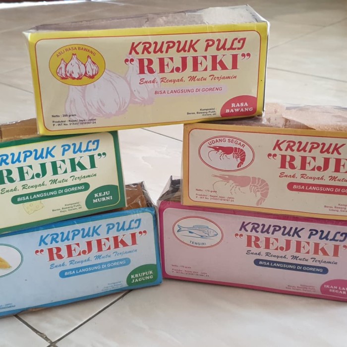 

MURAH Kerupuk puli Rejeki bawang