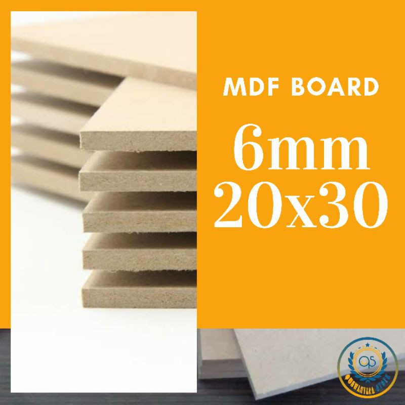 

PAPAN MDF / MDF BOARD UKURAN 20 cm x 30 cm TEBAL 6 mm