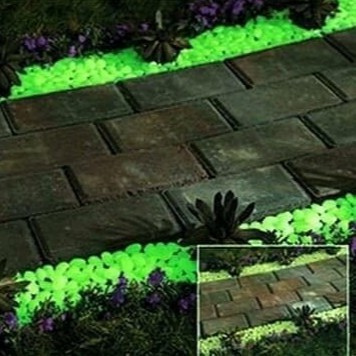 Imos Batu Hias Dekorasi Aquarium Glow in The Dark  Aquascape Garden Stone