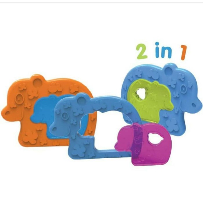 Baby Safe Gigitan Bayi Puzzle Teether 2in1 TT008