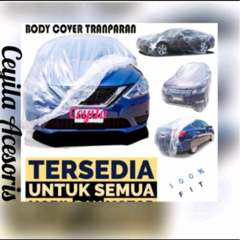 Body cover Sarung penutup Mobil Plastik Transparan tebal Micro Mobil all new Avanza Veloz