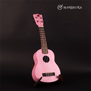 Ukulele Soprano Mandalika Fullset Include Tas - Pastel Pink