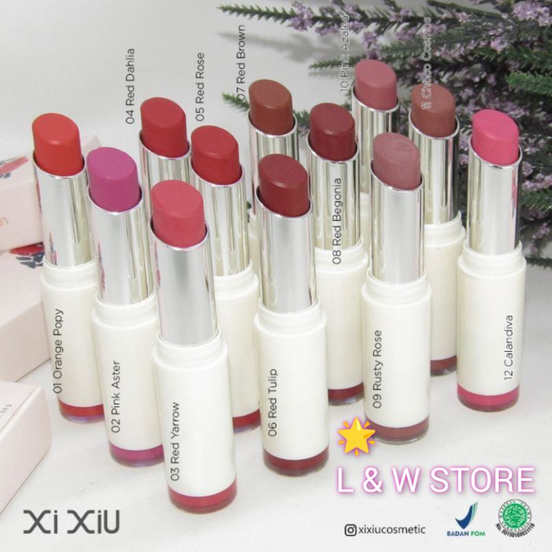 Xi Xiu LipLipstick Matte 3in1 /Xi Xiu Lipstick Matte Finished 3.8 gr/Original