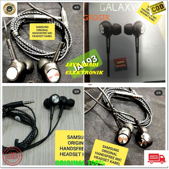 J193 SAMSUNG HEADSET NOTE 8 HP 3.5MM HANDSFREE STEREO DOBEL BASS SUPER EARPOD GALAXY HEADSET HANDSFREE HEADPHONE EARPHONE MUSIC VOKAL AUDIO SOUND EARPOD IN EAR KARET KARAOKE MEGA BAS ORIGINAL SAMSUNG HEADSET HEADPHONE BISA KE SEGALA GADGET SUARA JERNIH