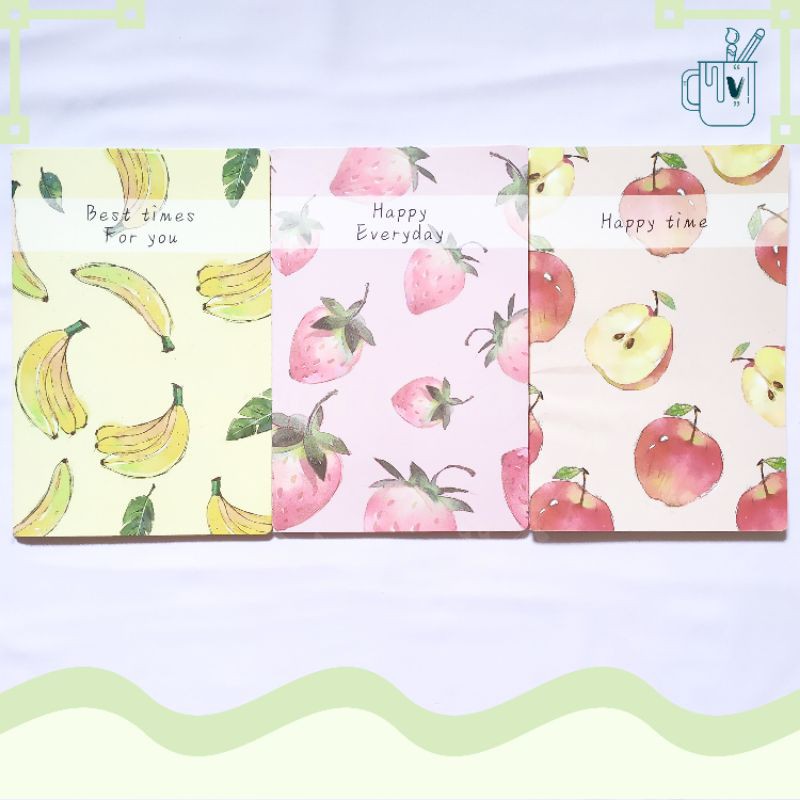 

Note Book | Notes | Buku Catatan | Buku Tulis A5 Cover Fruits | Buah