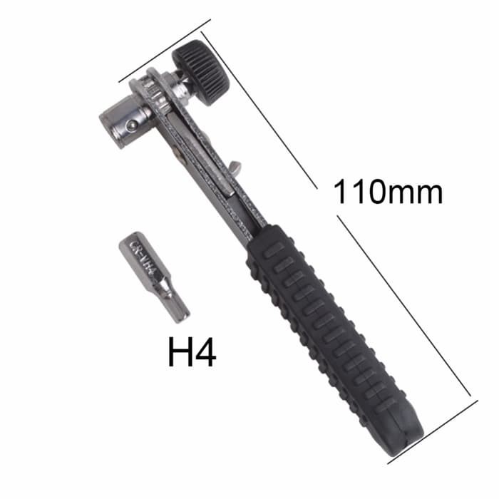 Ratchet Wrench 4mm Hhrome Plated Surface *SW01