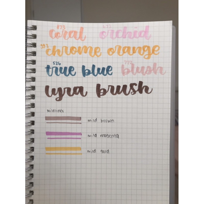 preloved stationery loose leaf nuliscatet notebook ring mildliner