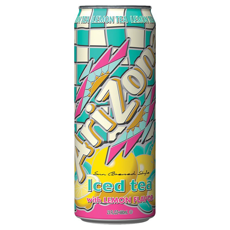 

Arizona iced tea lemon flavour (680 ml) -minuman kaleng jus arizona aneka rasa. impor amerika