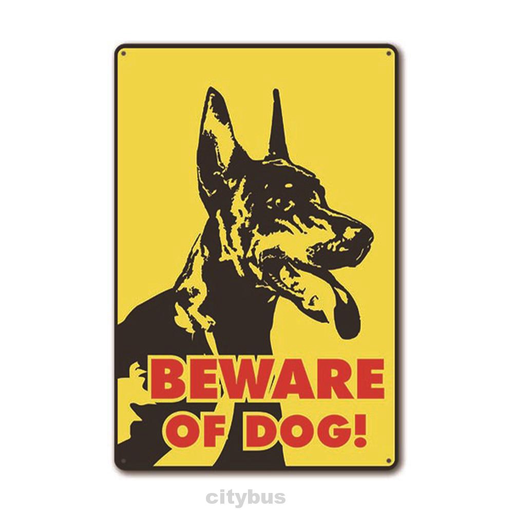 Caution Printed Vintage Home Safety Dog Warning Sign Shopee