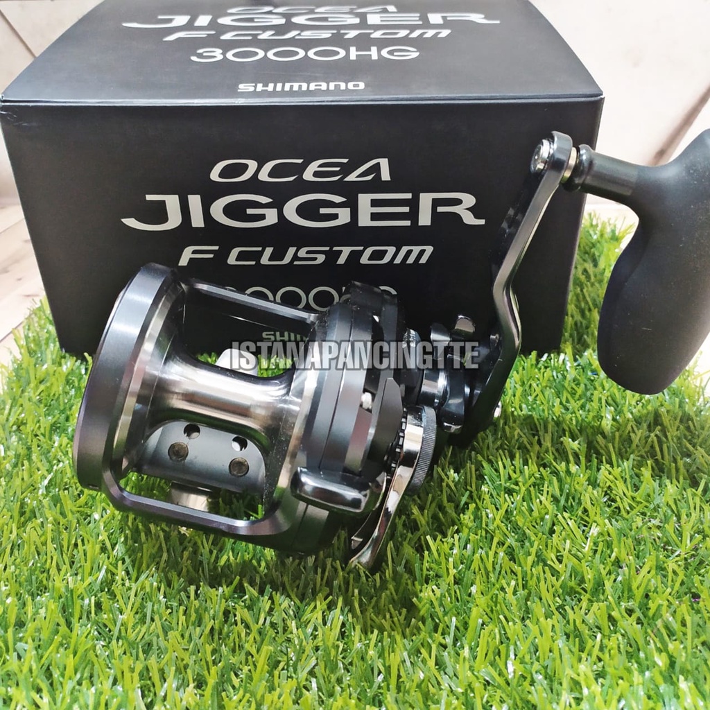 REEL OH OCEA JIGGER F CUSTOM 3000HG SHIMANO REL PUTARAN SENAR REEL OVER HEAD