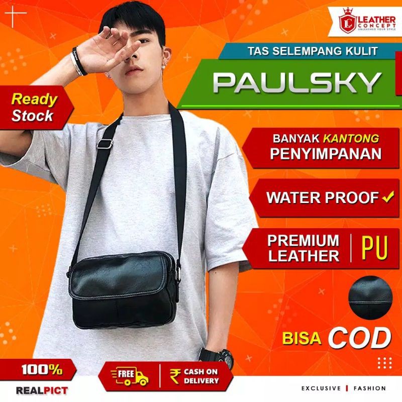 Tas Kulit Pria Tas Selempang Pria Tas Pria Tas Kecil Pria PAULSKY