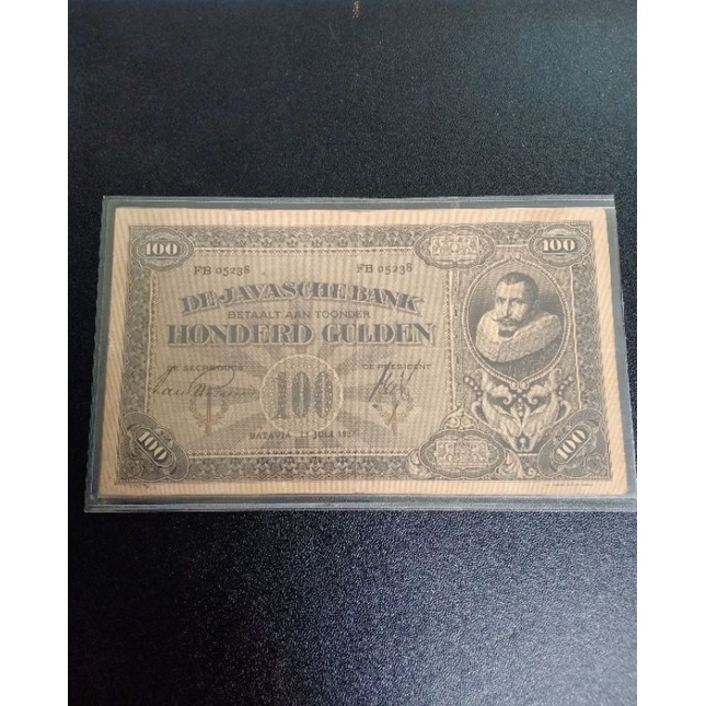 uang kuno coen 100 gulden tahun 1927