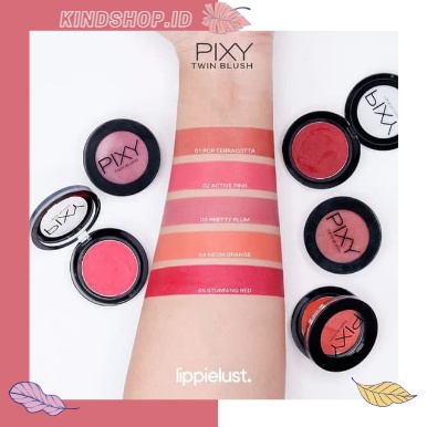 KINDSTORE❤ | Pixy Twin Blush 2 In 1 Blusher - Lip Color