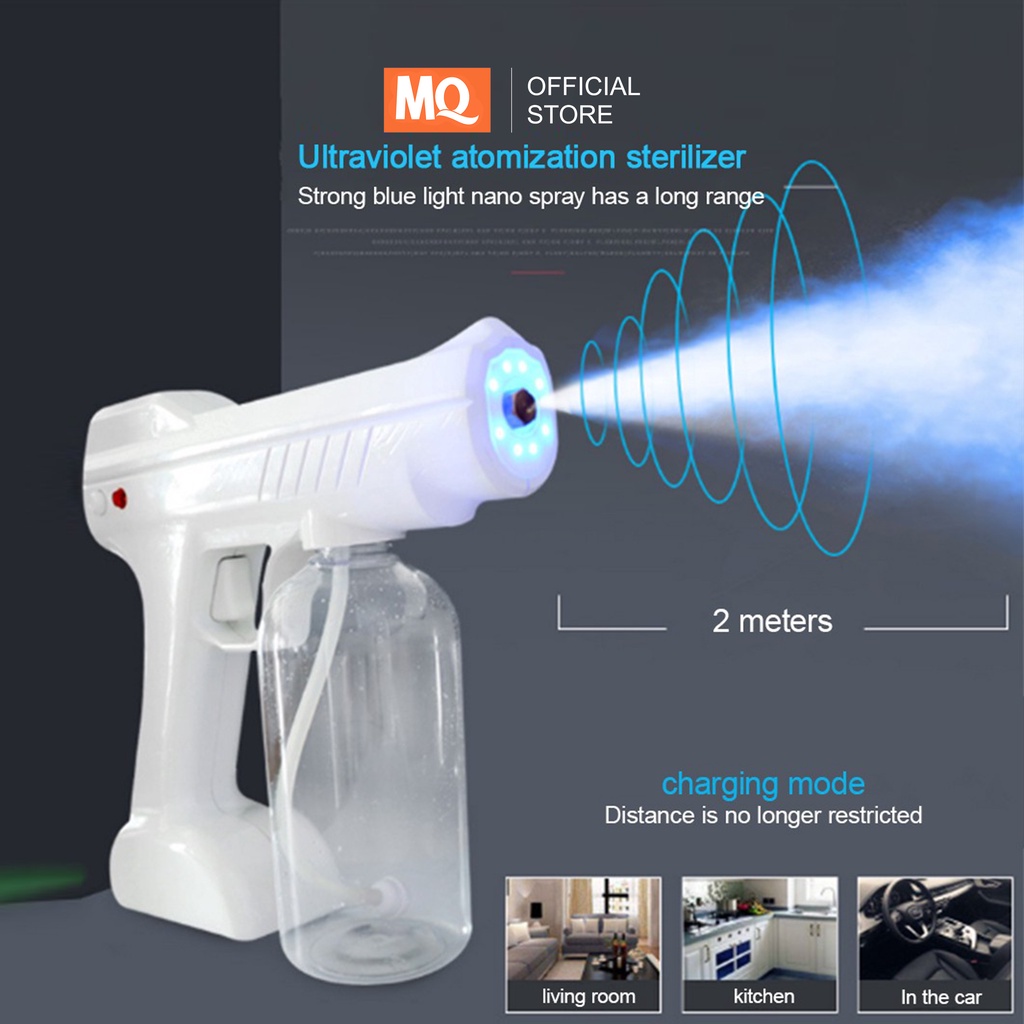 MQ Nano Spray Gun Disinfectant Wireless 800 ml UV Sterilizer Gun YJ-01