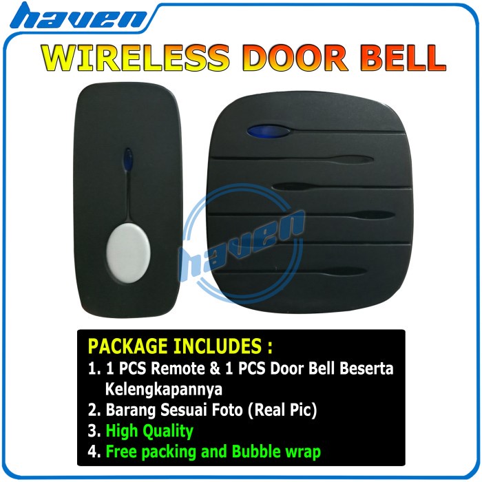 Bel Rumah Wireless Door Bell Waterproof Pintu 1 Receiver New Model