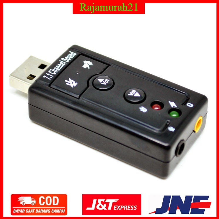 Taffware USB 7.1 Channel Sound Card Adapter - TC-03 - VZUA06XX