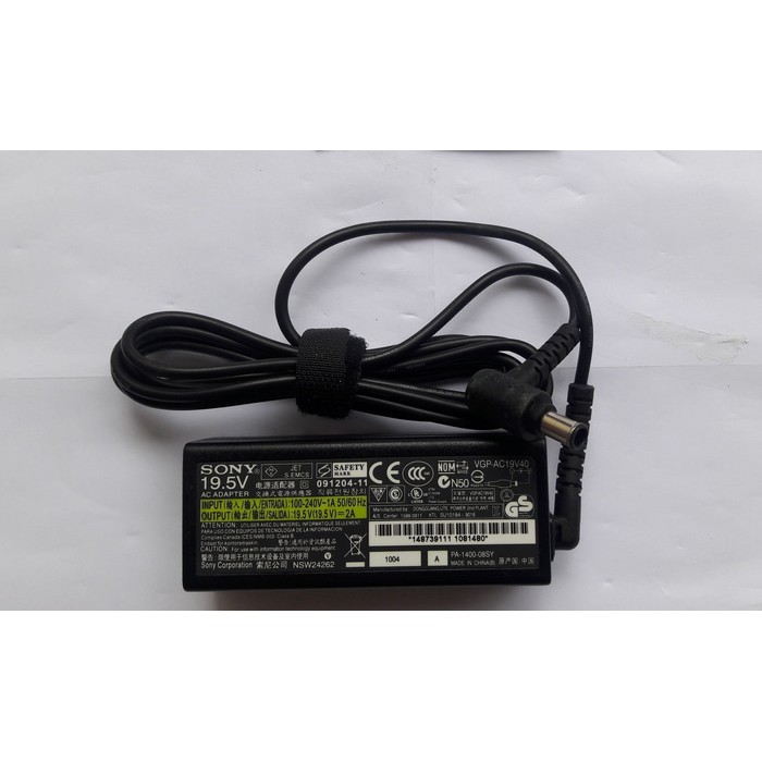 Adaptor/Charger Laptop Sony Vaio 19.5V - 2A ORIGINAL 100%