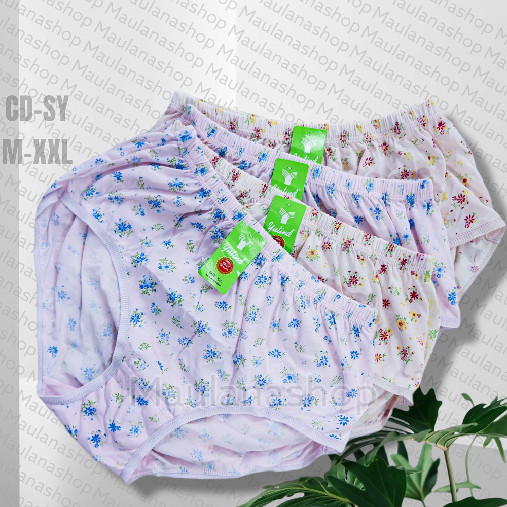 Cd wanita yutind sablon | Celana dalam wanita katun murah | Cd yutind SY sablon M-XXL