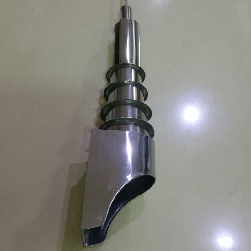 ANTENA ANTENNA MOBIL MOTOR UNIVERSAL JEEP KAP MESIN / BAGASI BELAKANG STENLIS CHROME