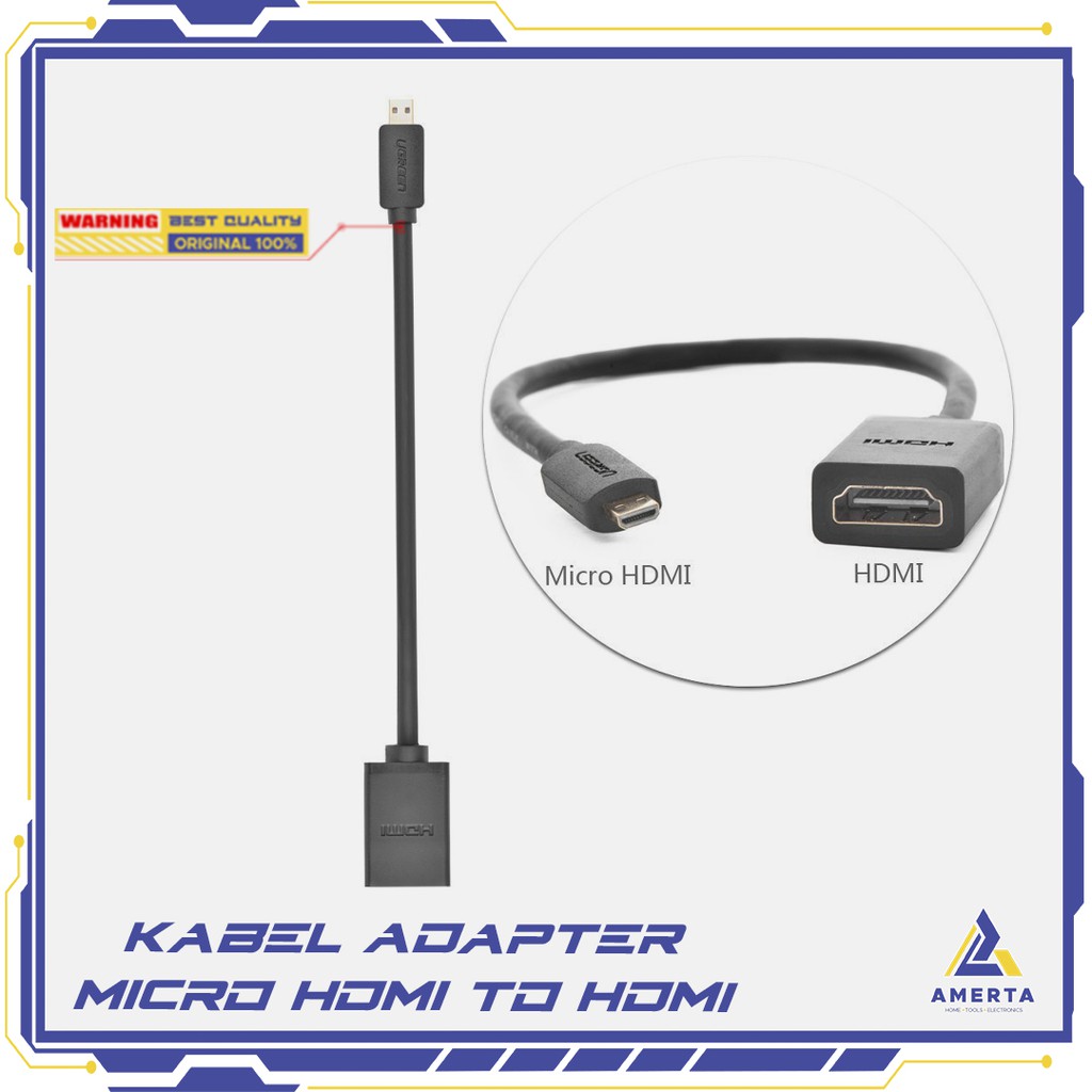 Kabel Ugreen Adapter Micro HDMI to HDMI