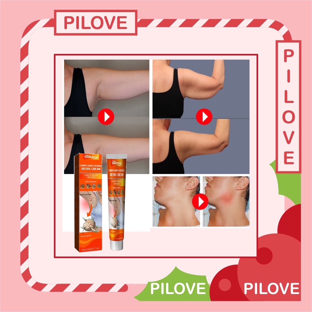 PILOVE - Obat Salep Cream Krim Untuk Penghilang Benjolan Kelenjar Getah Bening Lipoma Limfatik di Area Tubuh dan Badan Uci Uci di Leher Payudara Vagina Tangan Ketiak tanpa Operasi Ampuh