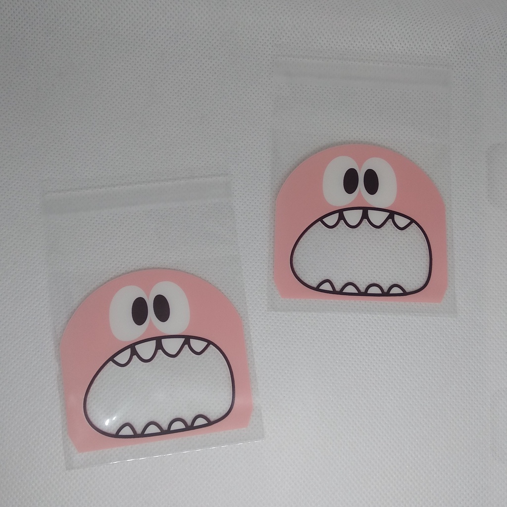 Jual Plastik Opp Karakter Motif Monster Peach Plastik Lucu Plastik