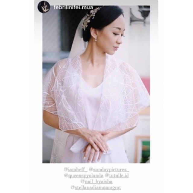 𝙏𝙪𝙩𝙪𝙡𝙡𝙚 Marrie Robe WEDDING ROBE KIMONO PENGANTIN