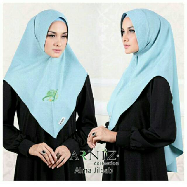 New Alma mini Khimar 1 Layer Koleksi Terbaru dari Arniz yg best seller bhn moscreep adem ga nerawang