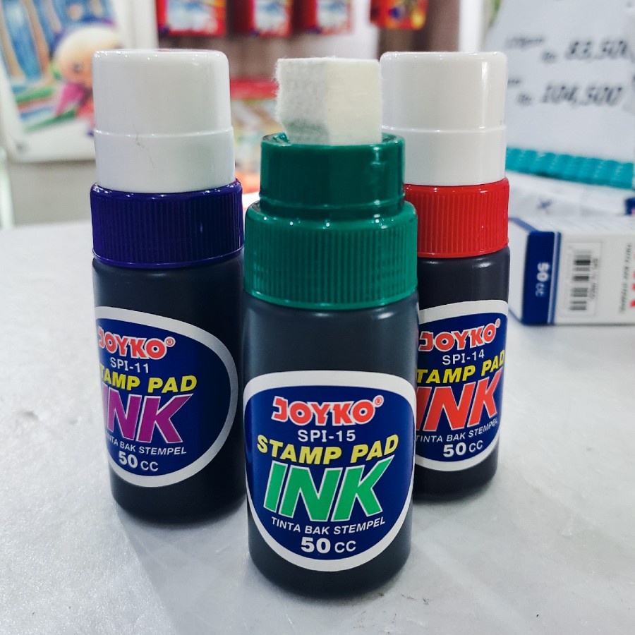 

TINTA STEMPEL, STAMP PAD INK, TINTA BAK STEMPEL JOYKO