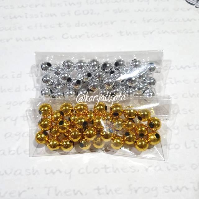 Mote Manik Mutiara Warna 8 mm (10 gram)