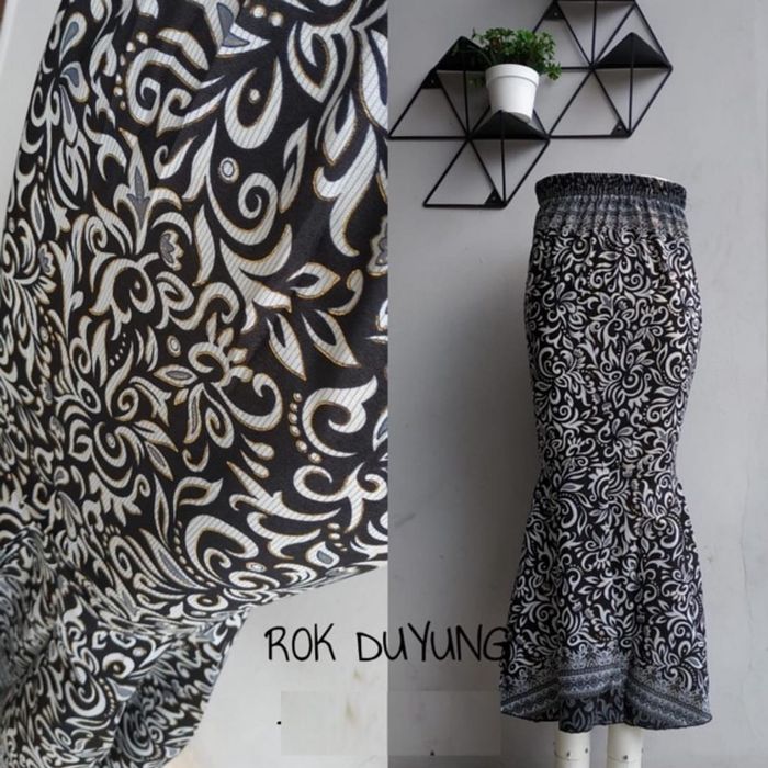 [ROK NABILA SILVER VE]Rok wanita batik Silver