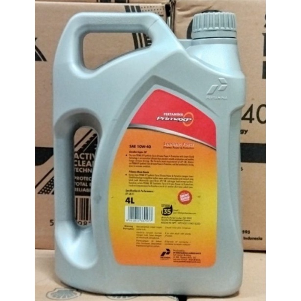 Pertamina Prima XP 10W-40 Galon 4 Liter