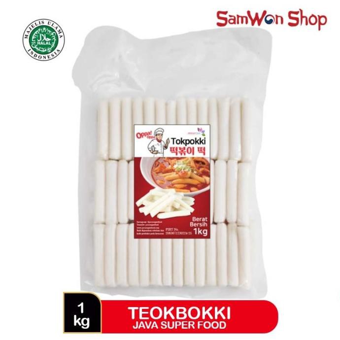 

JAVA SUPER FOOD TTEOKBOKKI ONLY 1KG - CEMILAN TOKPOKKI RICE CAKE KOREA