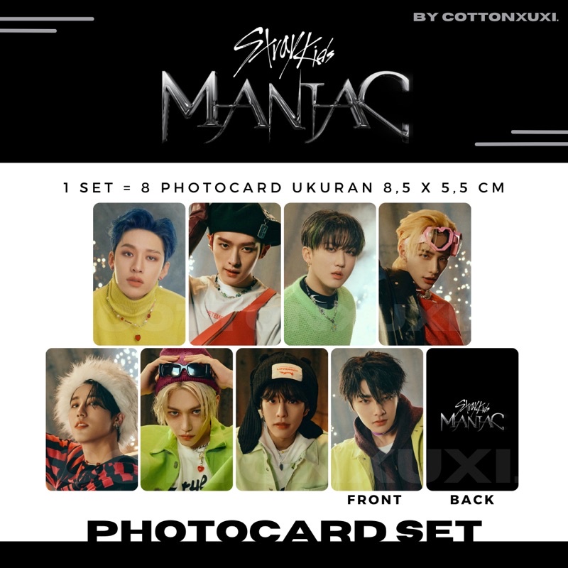 [PC SET] Stray Kids ODDINARY Mini Album Unofficial Photocard Bang Chan Lee Know Hyunjin Changbin Han
