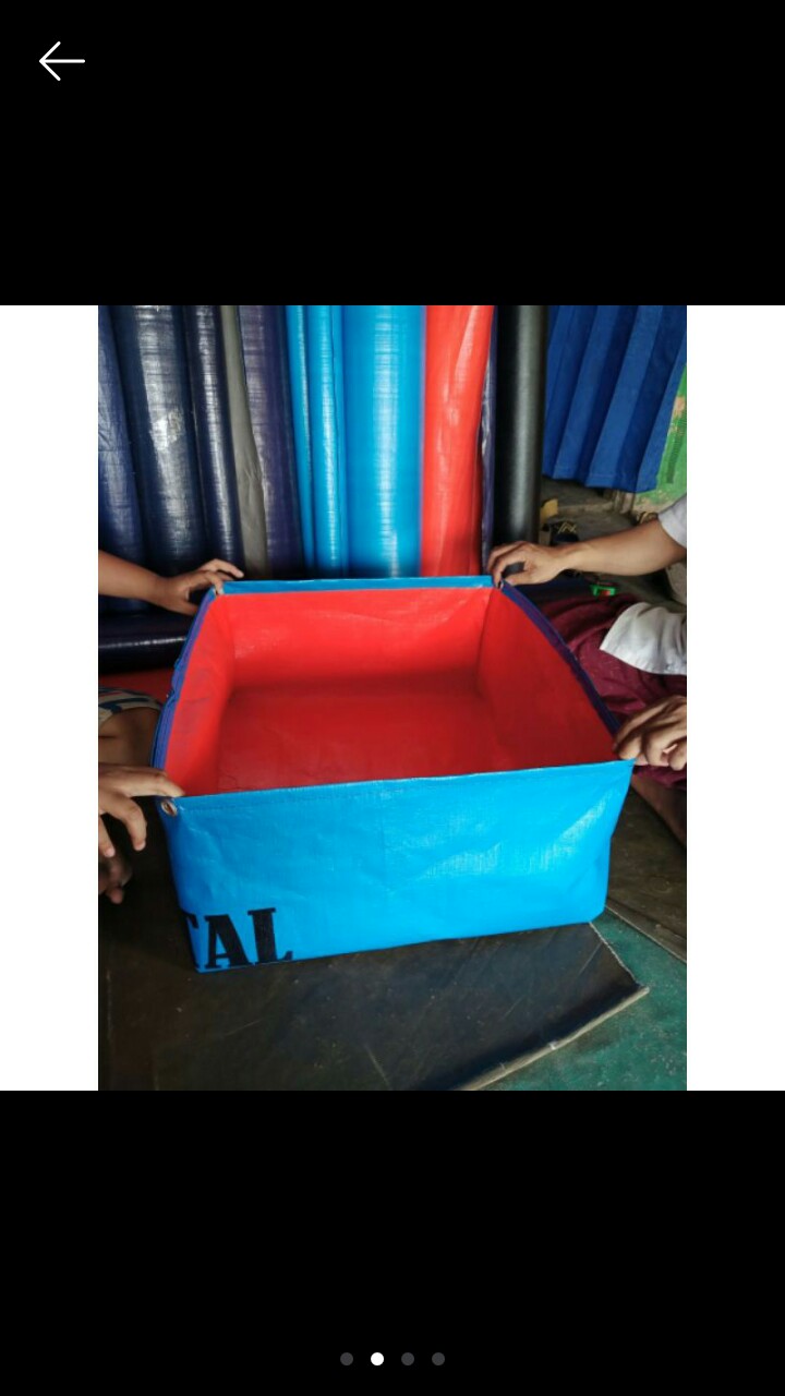 Terpal Kolam Ikan Mini Type A5 Korea Original Ukuran 50x50x25