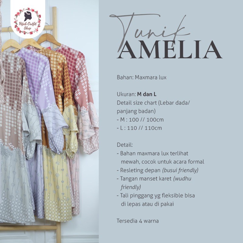 Tunik Amelia / tunik hijab