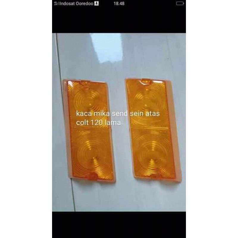 Kaca mika sein send depan atas Mitsubishi coltT120 lama