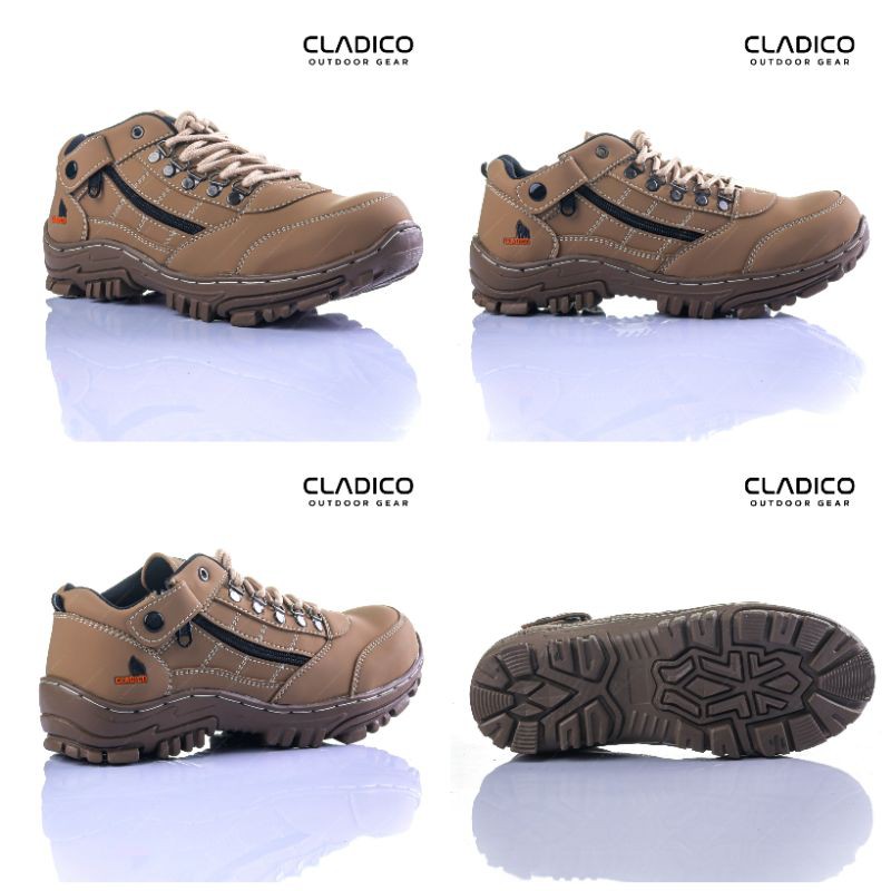 Cladico Lion Low Sepatu Safety Pria Ujung Besi Original Kulit Sintetis Premium