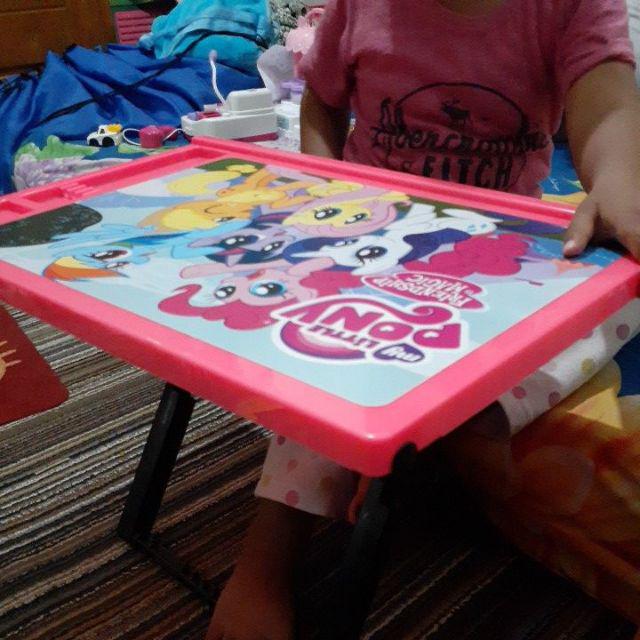Meja Belajar Lipat Anak KidzyTable Pink Little Pony 1 Meja Belajar Lipat Anak KidzyTable Pink Little Pony 1