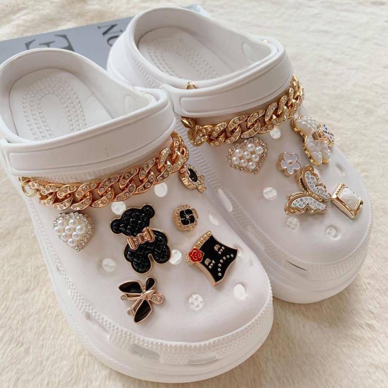 Set Gesper Sepatu Crocs Jibbitz DIY Untuk Pria Dan Wanita [tidak ada sepatu]