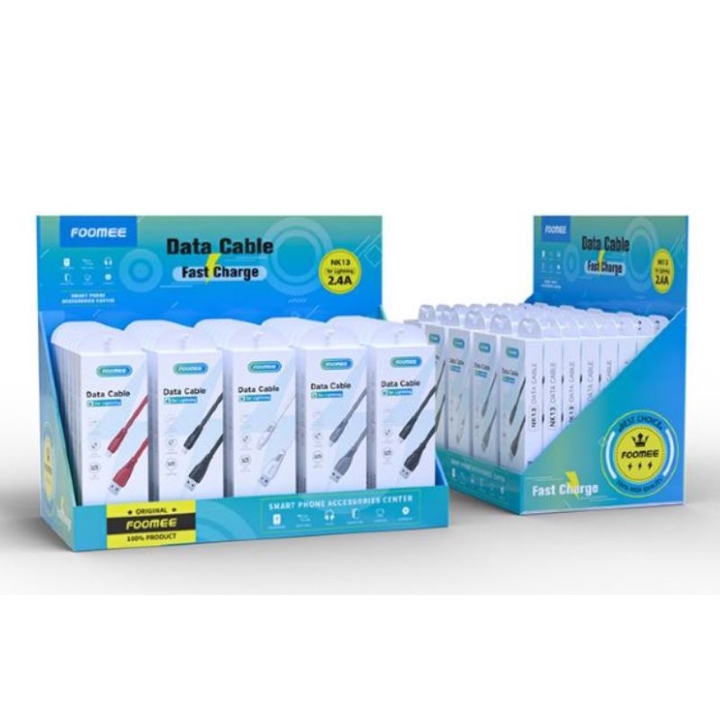 Foomee NK13 Data Cable Lightning Fast Charging 2.4A