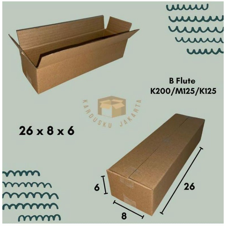 

BOX / KARDUS PACKING UKURAN 26 x 8 x 6 cm