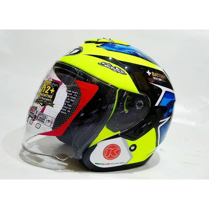 Helm kyt kyoto Aleix Espargaro Blue yellow