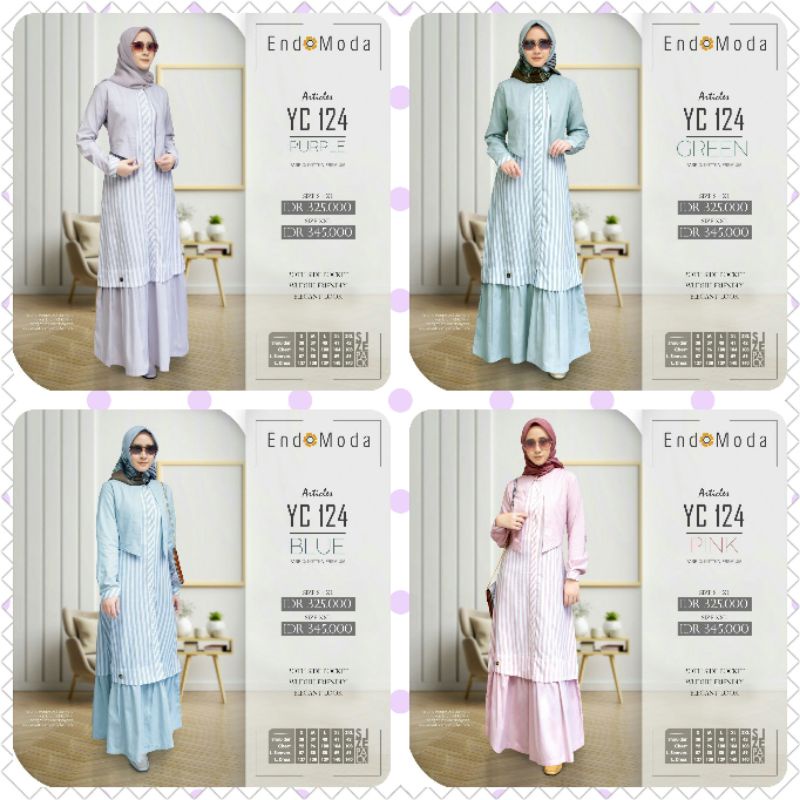 Gamis Endomoda YC 124 YC124 YC-124